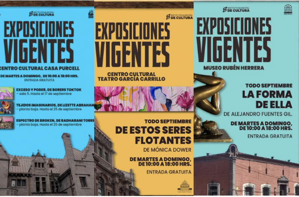 Exposiciones vigentes del IMCS.